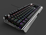 Black shaft stripe alloy mechanical keyboard