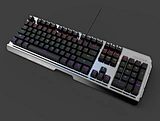 Black shaft stripe alloy mechanical keyboard