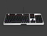 Black shaft stripe alloy mechanical keyboard